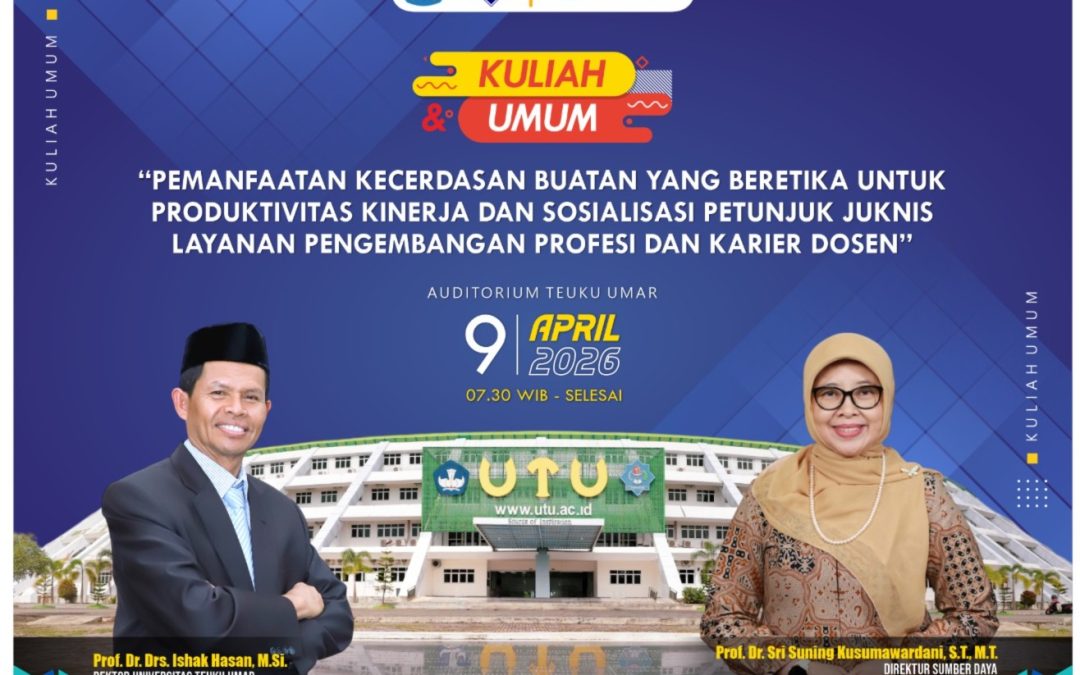 Kuliah Umum Universitas Teuku Umar Bahas Pemanfaatan AI Beretika untuk Produktivitas Kinerja